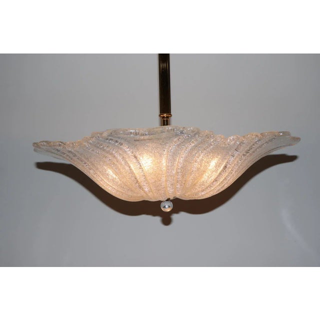 Late 20th Century Rosanna Toso "Graniglia" Murano Glass Pendant Lamp, Mid-Century Modern For Sale - Image 5 of 12