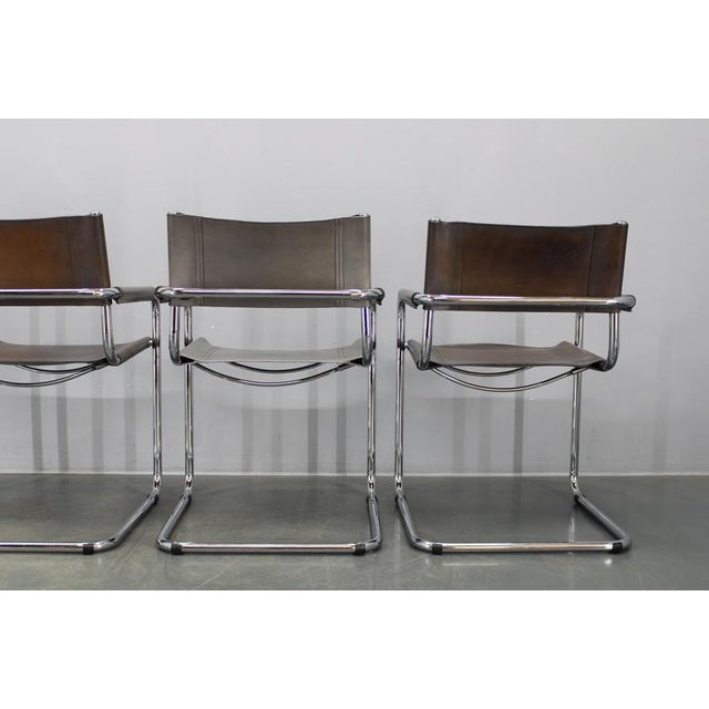 Bauhaus Cantilever Armchairs by Mart Stam, Italy, 1980s, Set of 4 For Sale - Image 6 of 18