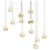 Rain Balls Pendant Lamps by United Alabaster, Set of 12 For Sale - Image 6 of 6