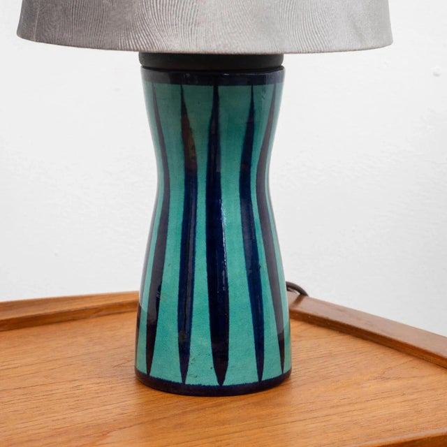 1960s Vintage Table Lamp with Ceramic Base, 1960s For Sale - Image 5 of 7