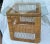 1970’s Woven Wicker Natural RattanTable With Glass Top For Sale - Image 12 of 12