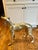 Gold Vintage Pair Hollywood Regency MCM Whippet Greyhound Statues 21” T X 24”w Ea For Sale - Image 8 of 11