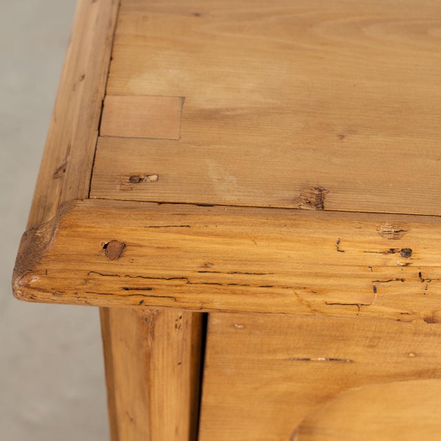 19th Century Romanian Large Pine Chest of Three Drawers For Sale - Image 9 of 18