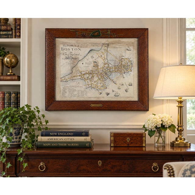 This detailed map of colonial Boston reproduces John Bonner’s celebrated 1722 survey after the 1835 edition published by...