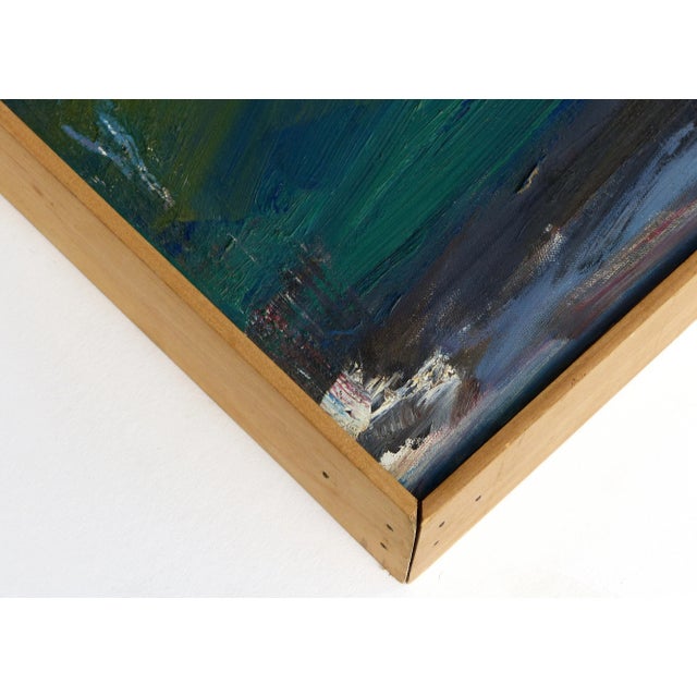 Abstract Acrylic Painting on Canvas by Warren Fischer (American, 1943-2001) For Sale - Image 4 of 12