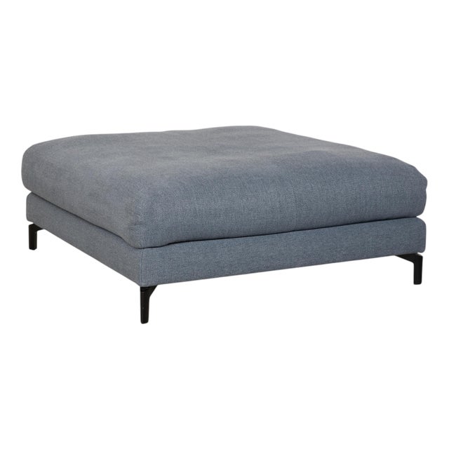 Nuvola Fabric Stool in Blue Grey from Rolf Benz For Sale