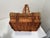 Brown Vintage Wicker & Rattan Basket For Sale - Image 8 of 11