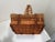 Brown Wicker & Rattan Basket Handled Basket For Sale - Image 8 of 11