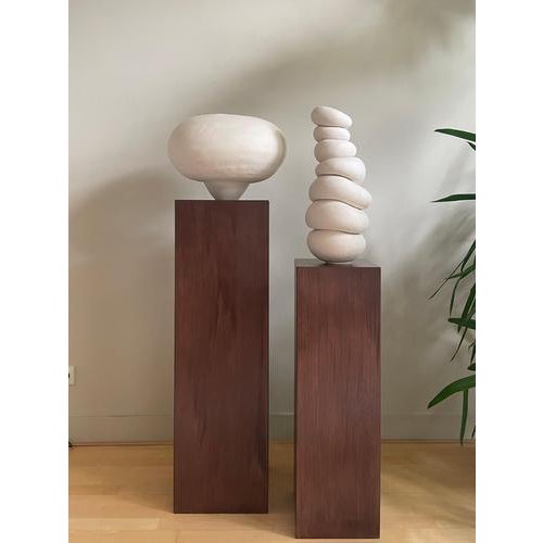 Black Modder Care Ceramic Sculpture by Françoise Jeffrey For Sale - Image 8 of 9