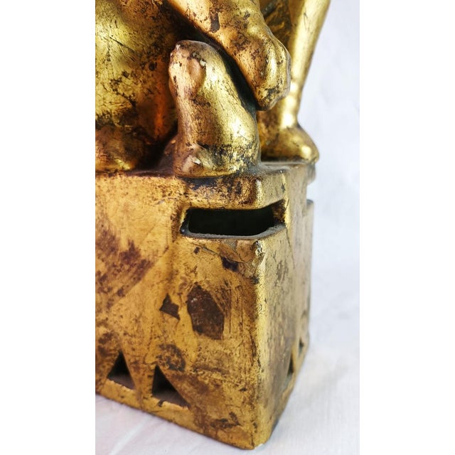 Mid-Century Modern Vintage Foo Dog Lamp, 1950s For Sale - Image 3 of 8