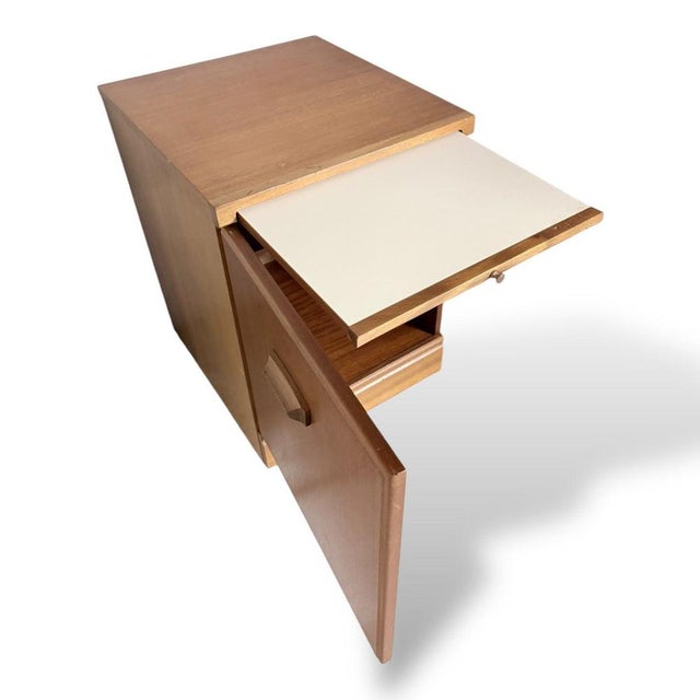 Wood Vintage Teak Bedside Cabinet with Pull-Out Tray from McIntosh, 1960s For Sale - Image 7 of 8