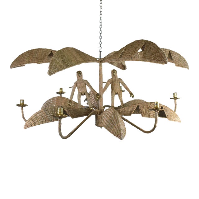 Monkey Couple Chandelier by Mario Lopez Torres For Sale