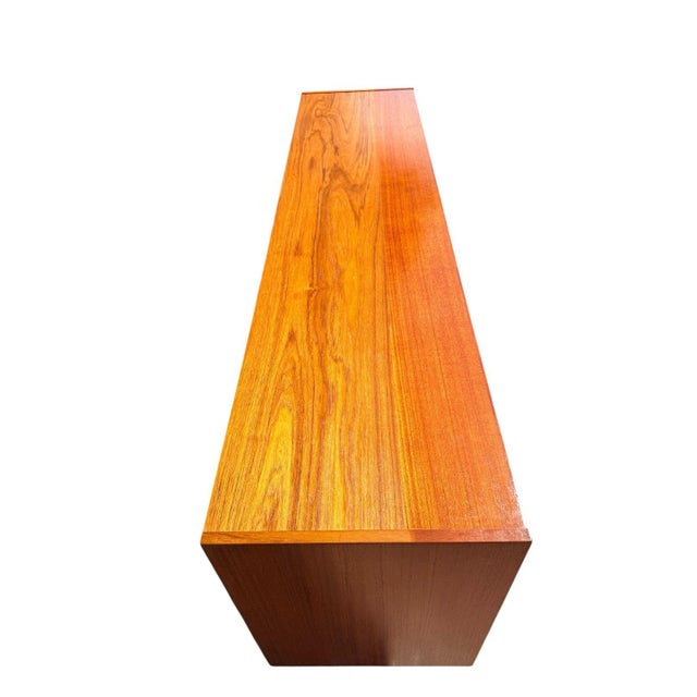 Danish Teak Credenza | Four Sliding Doors | C. 1960s For Sale - Image 12 of 14