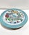 1995 Signed Hummel Hand-Painted Winter Village Folk Art Lazy Susan For Sale - Image 9 of 12