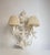 White Italian Wall Light in Wood, 1970s For Sale - Image 8 of 9