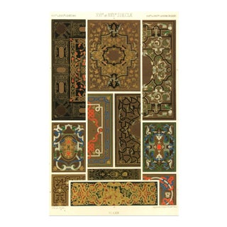 Stone Lithograph - 17th-C. Design Elements, C. 1890 For Sale