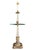 Vintage Statuesque Hollywood Regency Crystal Tray-Table Floor Lamp For Sale - Image 4 of 8