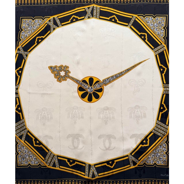 1990s Cartier Silk Scarf Clock Dial For Sale - Image 10 of 10