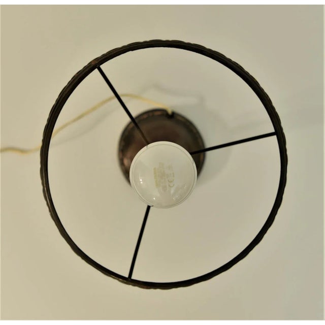 Swedish Grace Copper and Hand Blown Glass Table Lamp, 1920s For Sale - Image 10 of 13