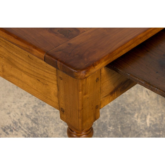 Mid-19th Century French Provincial Cherrywood Farmhouse Table For Sale - Image 12 of 18