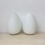 Glass Vintage Egg-Shaped Opaline Glass Table Lamps, 1970s, Set of 2 For Sale - Image 7 of 18