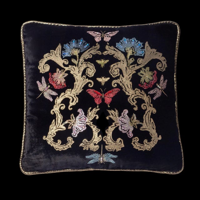 Via Venezia Textiles" extravagant pieces reflect a brilliant infusion of hand-dyed and hand-painted colors and designs...