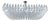 21st Century Rectangular Clear Murano Poliedri Chandelier or Flush Mount by Fabio LTD For Sale