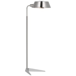 Thomas O'Brien by Visual Comfort Signature Alfie Pharmacy Floor Lamp in Polished Nickel For Sale