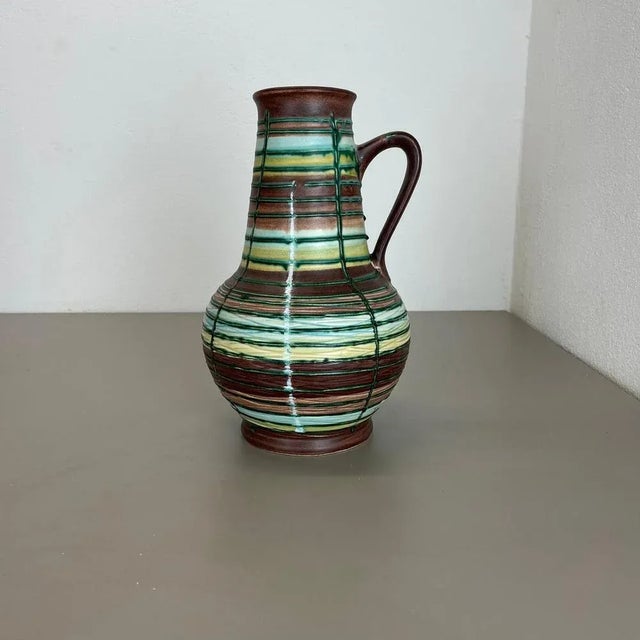 Fat Lava Pottery Vase from Bay Ceramics, Germany, 1970s For Sale - Image 3 of 18