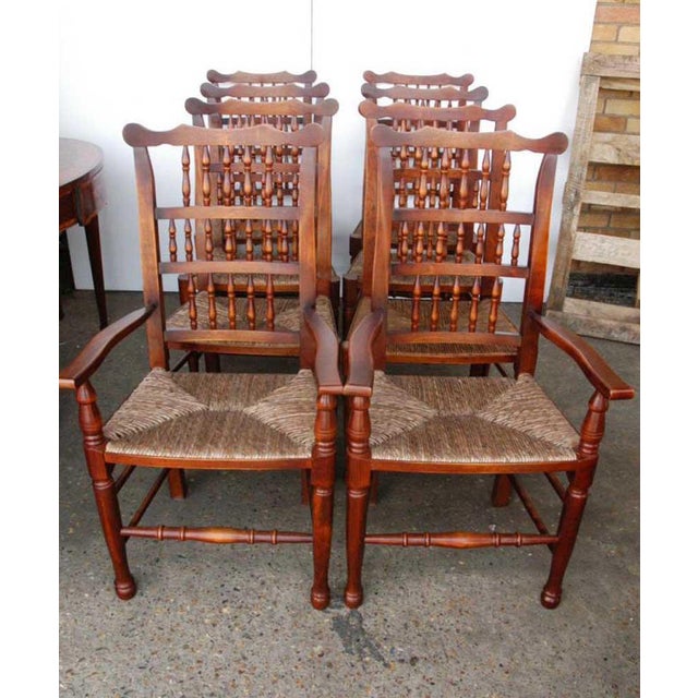 English Spindleback Dining Chairs, Set of 8 For Sale - Image 14 of 15