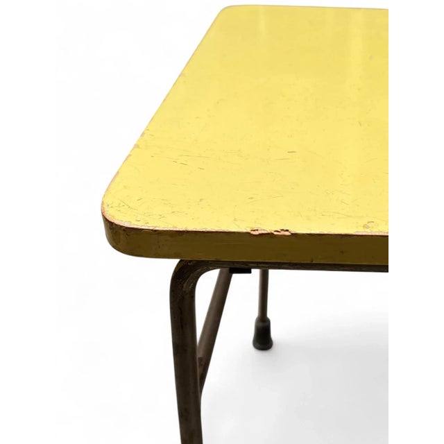 Mid-Century Modern Dutch Yellow Lacquered Plywood and Metal Dining Chair by Gerrit Jr. Rietveld, 1954 For Sale - Image 14 of 18