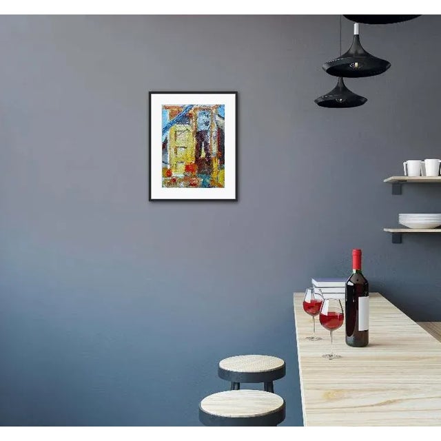 2020s Yellow Fishing Boat, Expressionist Oil Painting For Sale - Image 5 of 6