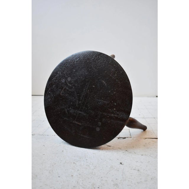 Wood Antique Low Tripod Stool With Splayed Sculpted Legs, Circa Mid 19th Century For Sale - Image 7 of 12