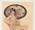 Art Deco 1927 French Lithograph-Woman With Japanese Umbrella For Sale - Image 3 of 5