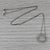 0.45ctw Diamond Eternity Oval Pendant Necklace 14k White Gold 18.75" Box Chain For Sale In Greensboro - Image 6 of 6
