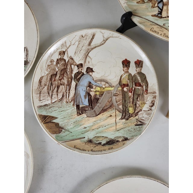 Plates from Creil and Montereau, 19th Century, Set of 10 For Sale - Image 4 of 12