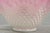 Vintage Pink & White Hobnail Cased Glass Candy Dish Ruffled Bowl Brides Basket For Sale - Image 11 of 12