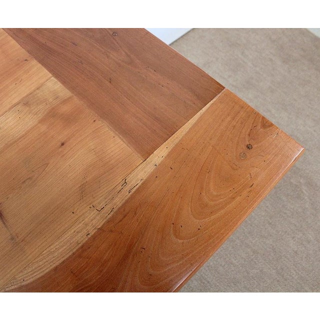 Large Louis XV Desk in Solid Cherry, Mid-19th Century For Sale - Image 5 of 18