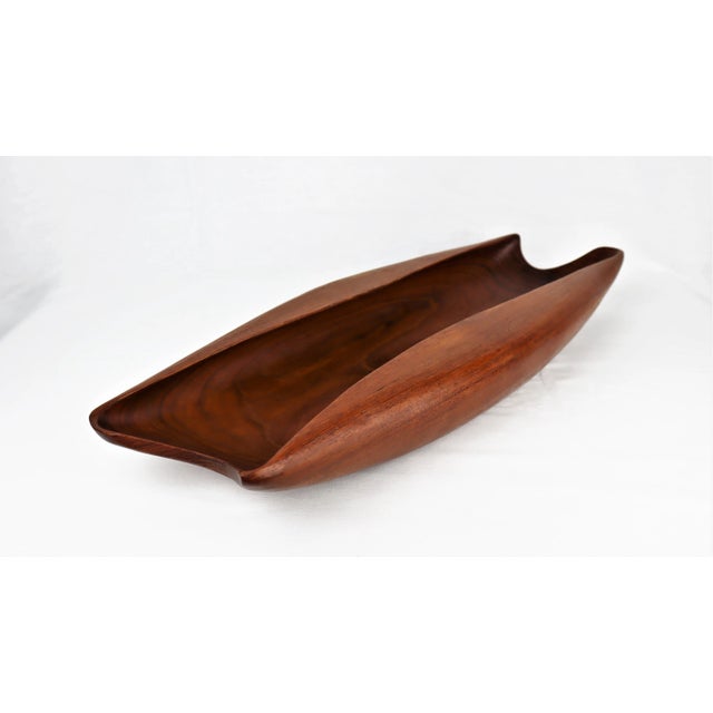 Vintage Scandinavian Teak Carved Cup, 1960s For Sale - Image 9 of 11