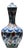 Handmade Ceramic Iznik Bottle Vase with Lid Red Tulip and Geometric Pattern For Sale