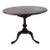 Queen Anne Style Mahogany Pedestal Tilt Top Tea Table For Sale