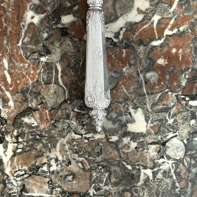 Louis XV Oyster Forks in Silver & Filled Silver, France, 1890s For Sale - Image 5 of 10