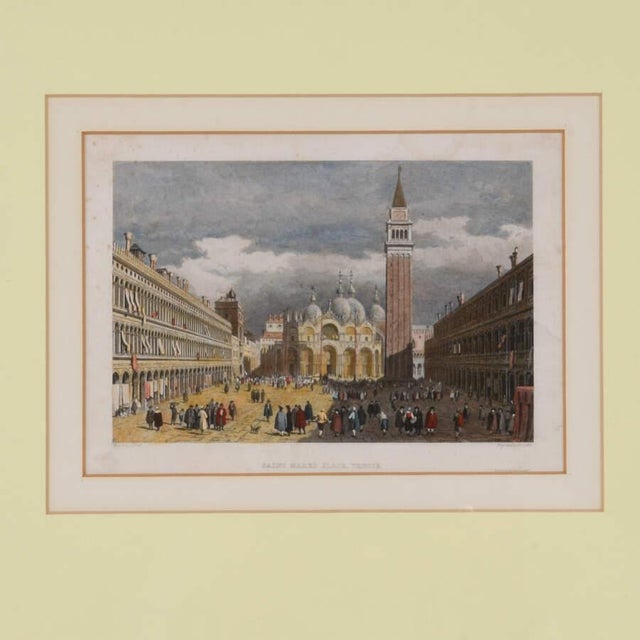 An Antique Framed Hand-Colored "St. Mark's Place" Engraved by J.A. Carter is a finely detailed artwork depicting a...