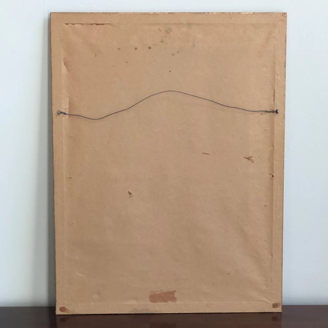 Cream 1979 Vintage Persian Tapestry Needlepoint — Framed For Sale - Image 8 of 9