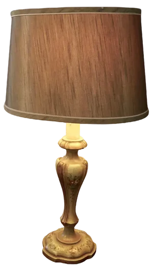 Painted Table Lamp, 1920s