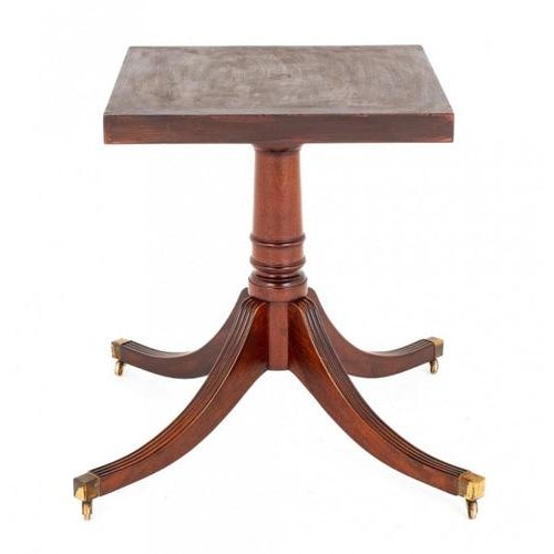 Hollywood Regency Regency Dining Table in Mahogany, 1920s For Sale - Image 3 of 6