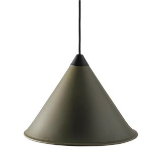Namibia Leather Cone Lamp by Cuero Design For Sale