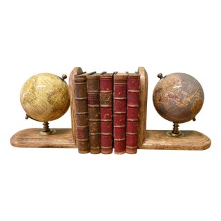 Vintage Geography Student Bookends, 1980, Set of 2 For Sale
