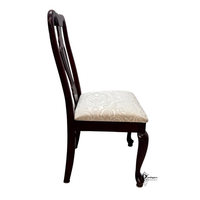 Thomas Chippendale Vintage Chippendale Style Mahogany Dining Chairs - Set of 6 For Sale - Image 4 of 11
