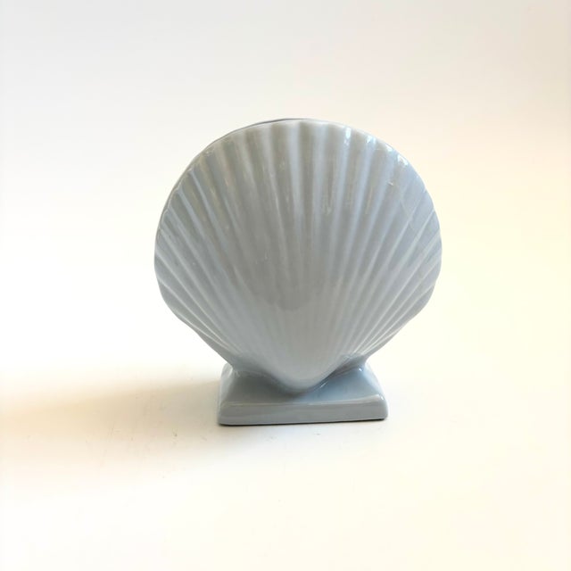 Nautical Ceramic Shell Vase For Sale - Image 3 of 9